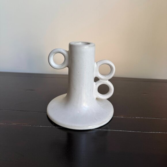 NWT Creative Co-Op Stoneware Taper Holder - Picture 3 of 9